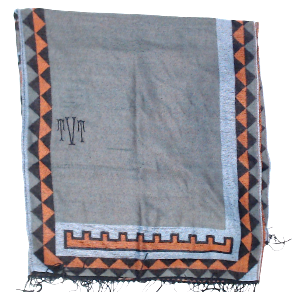 BLOOPER CLOTHING: Monogrammed Aztec Poncho