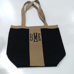 BLOOPER BAG: Monogrammed Knit Tote Bag