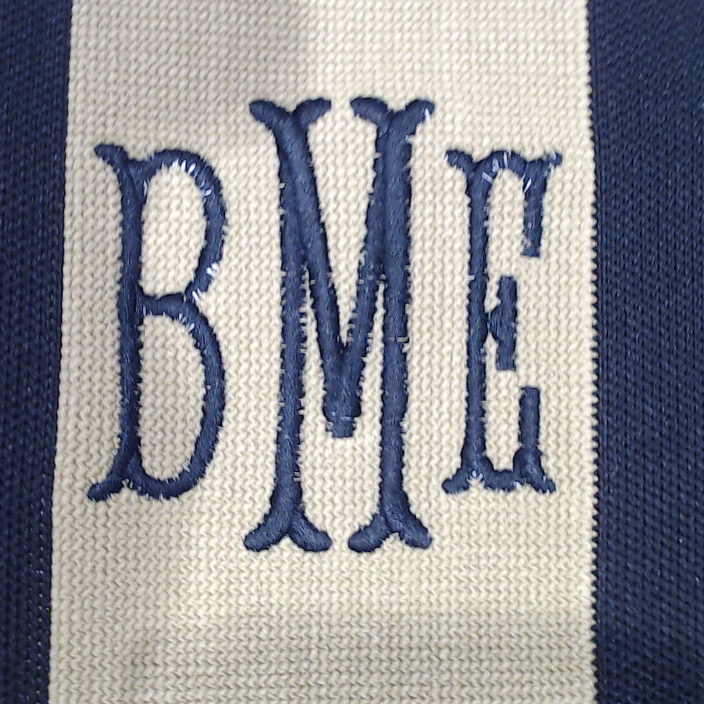 BLOOPER BAG: Monogrammed Knit Tote Bag