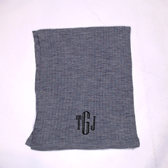 BLOOPER ACCESSORY: Monogrammed Cable Knit Scarf