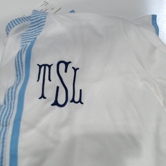BLOOPER SWIM: Monogrammed Seersucker Cover Up