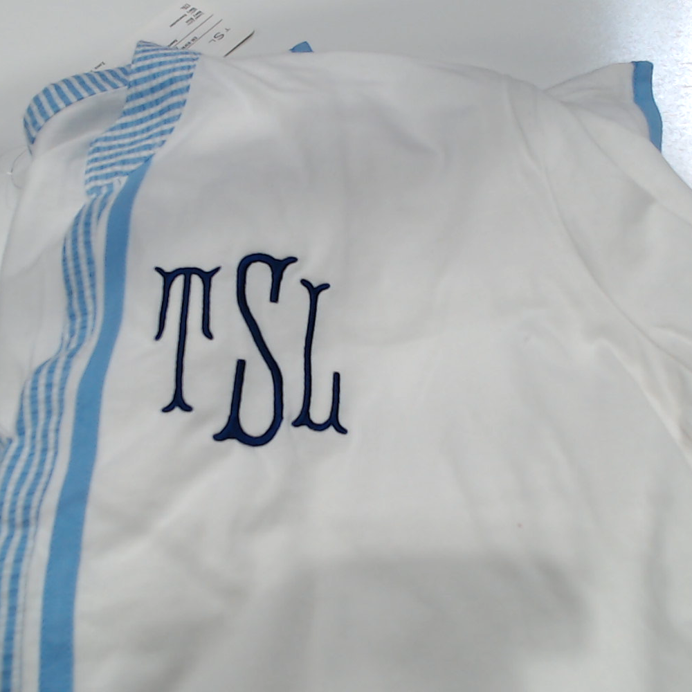 BLOOPER SWIM: Monogrammed Seersucker Cover Up
