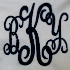 BLOOPER BAG: Monogrammed Canvas Bag