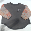 BLOOPER CLOTHING: Monogrammed Puff Sleeve Top