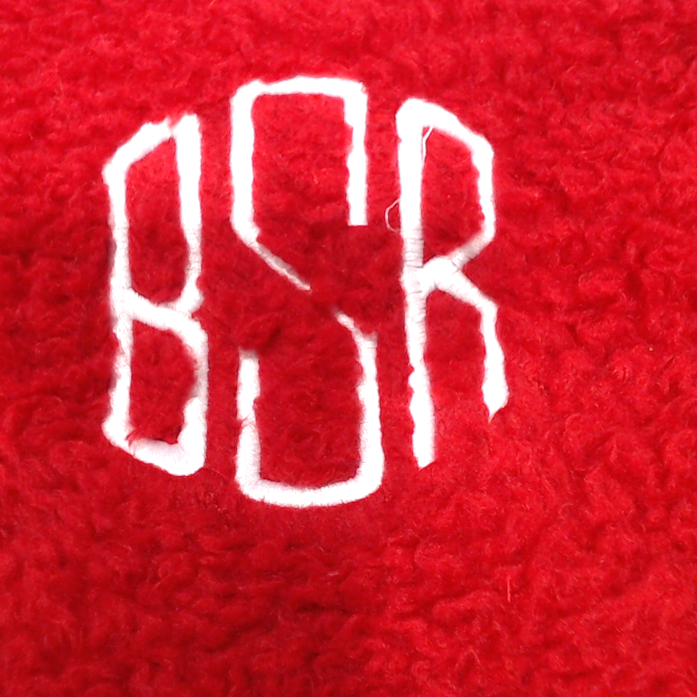 BLOOPER CLOTHING: Monogrammed Sherpa Pullover