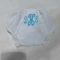 BLOOPER KIDS: Monogrammed White Eyelet Baby Bloomers