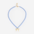 Beaded bow necklace