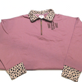 BLOOPER CLOTHING: Monogrammed Quarter Zip Sweatshirt