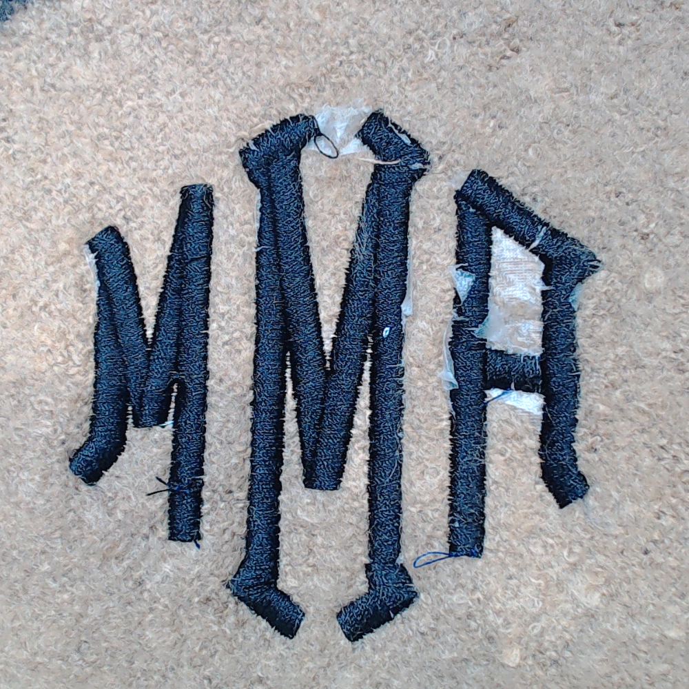 BLOOPER CLOTHING: Monogrammed Plaid Cowl Neck Poncho