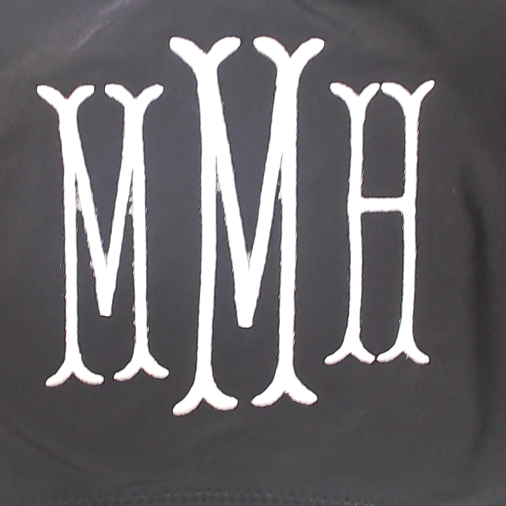 BLOOPER SWIM: Monogrammed Bandeau Top