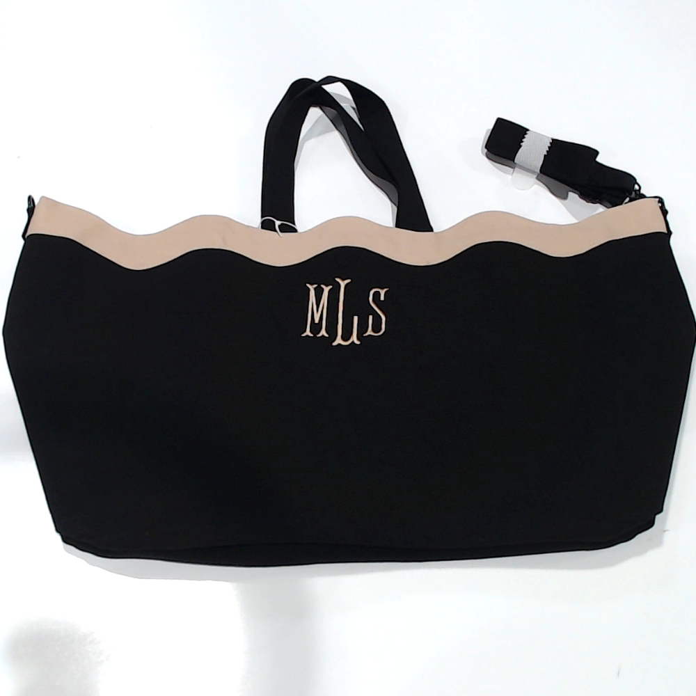 BLOOPER BAG: Monogrammed Wavy Top Weekender