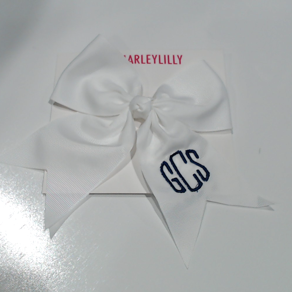 BLOOPER KIDS: Monogrammed Girls Hair Bow