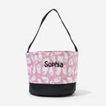 Personalized Kids Halloween Bag in Pink Ghosties