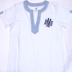 BLOOPER SWIM: Monogrammed Seersucker Cover Up