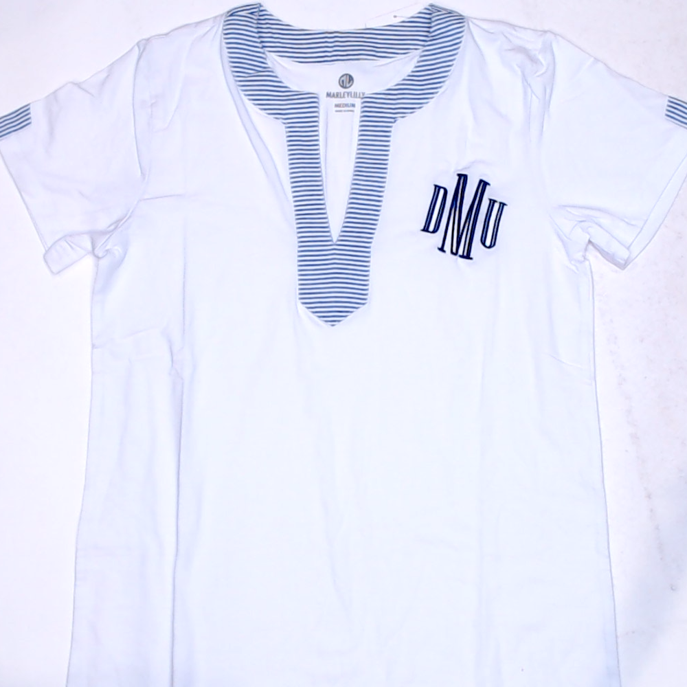 BLOOPER SWIM: Monogrammed Seersucker Cover Up