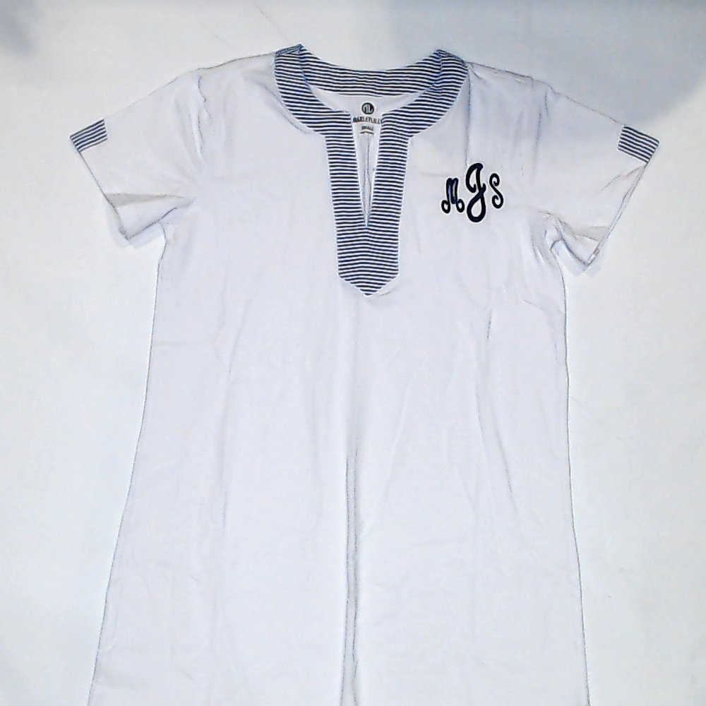BLOOPER SWIM: Monogrammed Seersucker Cover Up