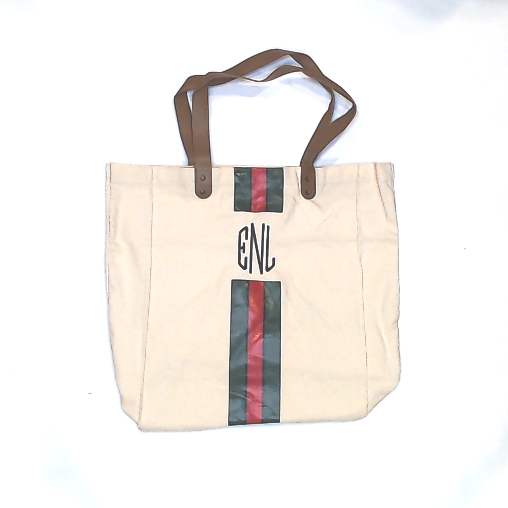 BLOOPER BAG: Monogrammed Canvas Bag