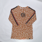 BLOOPER KIDS: Monogrammed Kids Striped Sleeve Dress