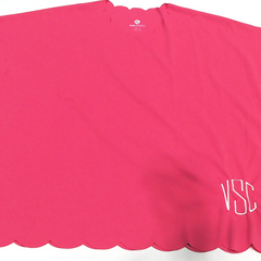 BLOOPER KIDS: Monogrammed Girls Scalloped Cover Up