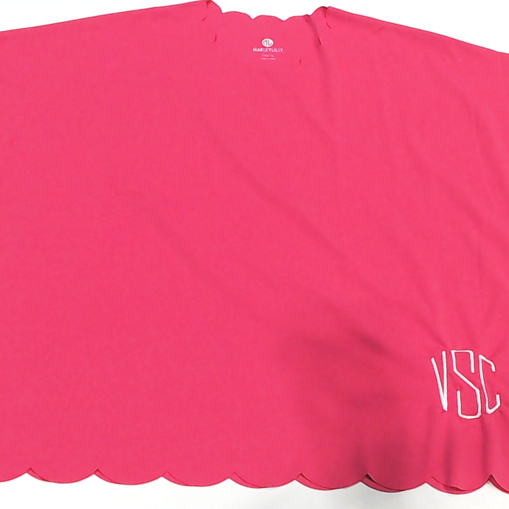 BLOOPER KIDS: Monogrammed Girls Scalloped Cover Up