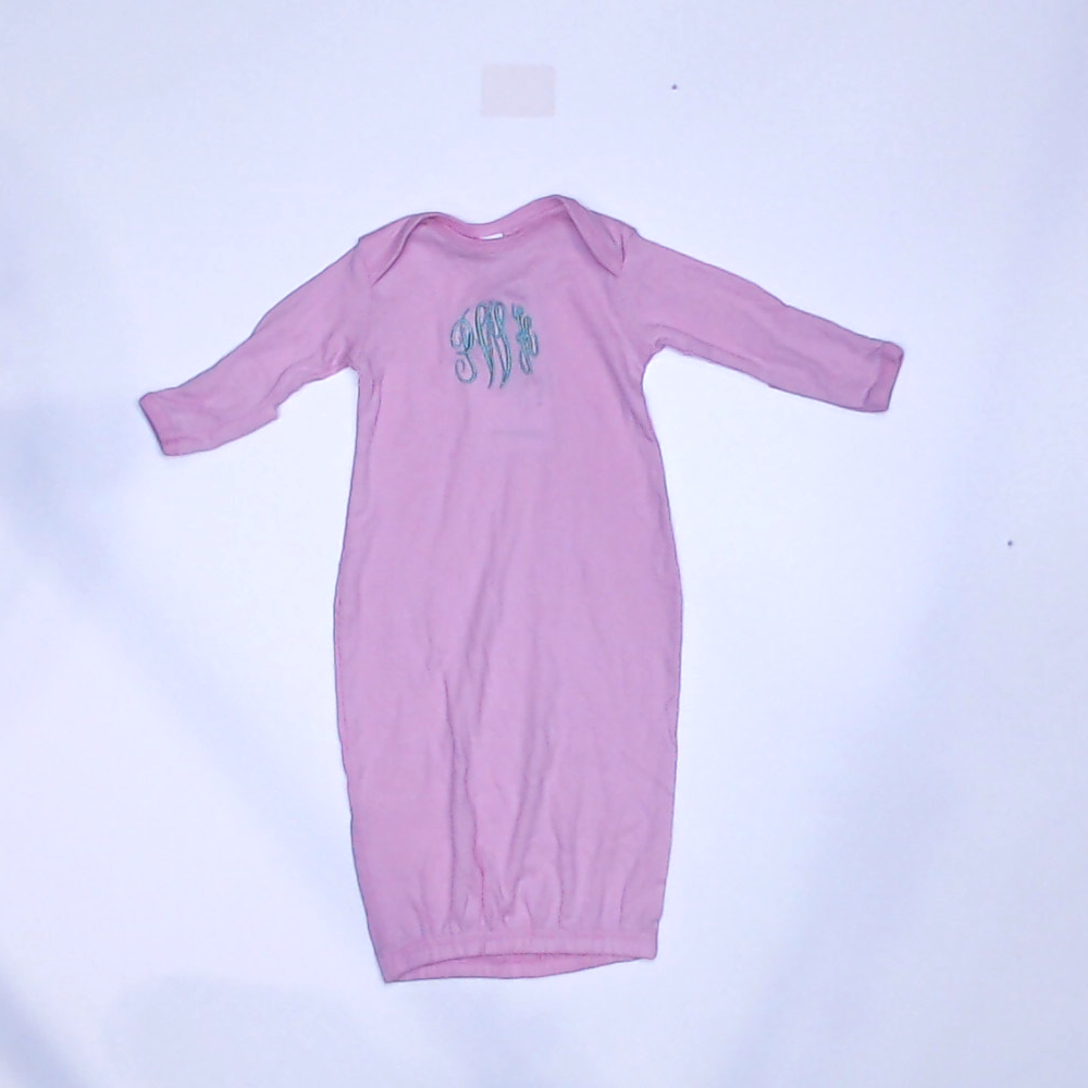 BLOOPER KIDS: Monogrammed Baby Layette Gown
