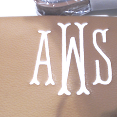 BLOOPER BAG: Monogrammed Satchel Crossbody