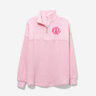Monogrammed Waffle Knit Pullover | Light Pink