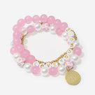 Monogrammed Love You More Bracelets | Pink