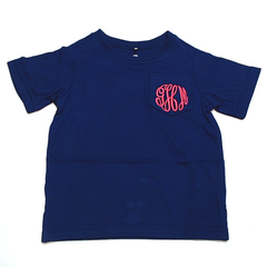 BLOOPER KIDS: Monogrammed Kids Short Sleeve Shirt