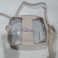 BLOOPER BAG: Monogrammed Clear Stadium Crossbody Bag - Promotional