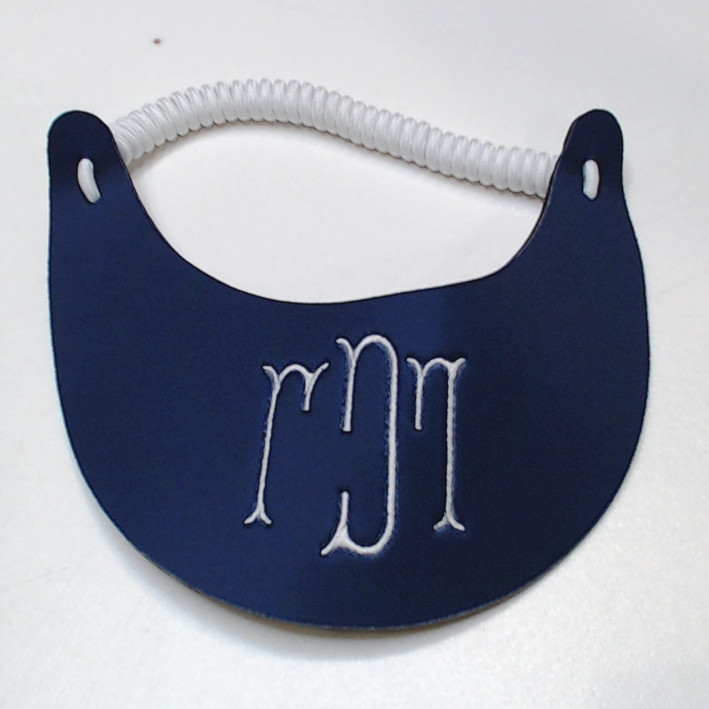 BLOOPER ACCESSORY: Monogrammed Foam Adjustable Visor