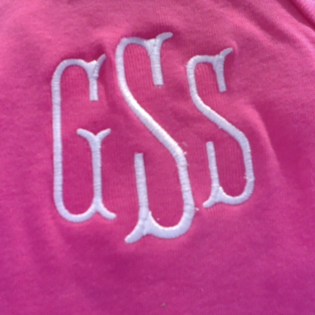 BLOOPER KIDS: Monogrammed Baby Short Sleeve Bodysuit