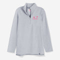 Delta Zeta Pullover Sweatshirt in Gray | Sorority Quarter Zip