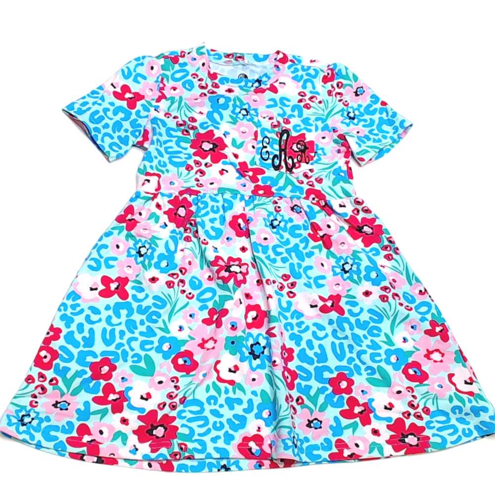 BLOOPER KIDS: Monogrammed Kids T-Shirt Dress