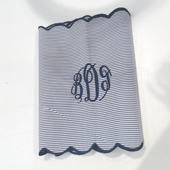 BLOOPER ACCESSORY: Monogrammed Scalloped Table Runner