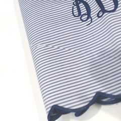 BLOOPER ACCESSORY: Monogrammed Scalloped Table Runner