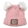 BLOOPER KIDS: Monogrammed Kids Pom Pom Beanie