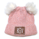 BLOOPER KIDS: Monogrammed Kids Pom Pom Beanie