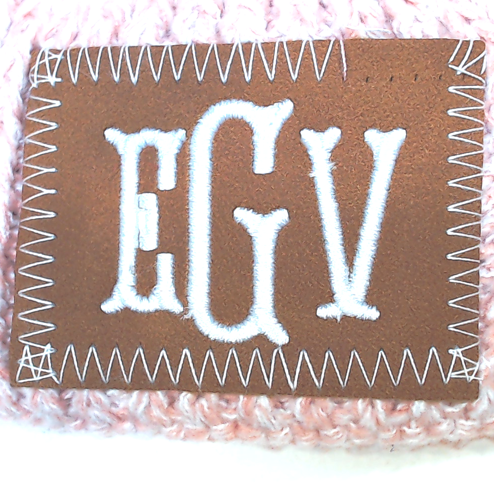 BLOOPER KIDS: Monogrammed Kids Pom Pom Beanie