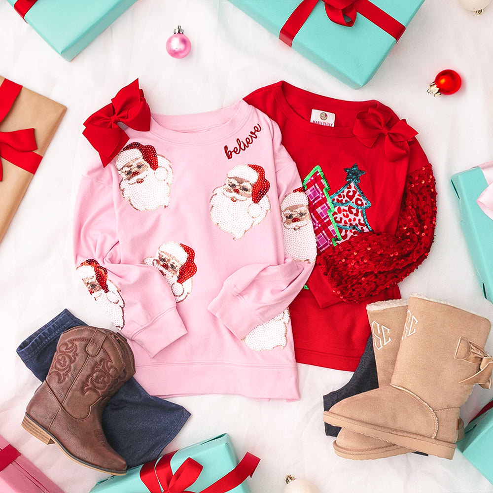 Kids Festive Christmas Sweatshirt – Marleylilly