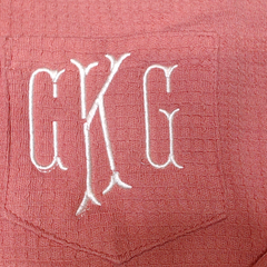 BLOOPER KIDS: Monogrammed Kids Waffle Shirt