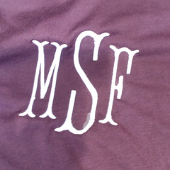 BLOOPER CLOTHING: Monogrammed Peplum Top