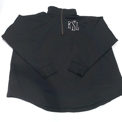 BLOOPER CLOTHING: Monogrammed Quarter Zip Sweatshirt