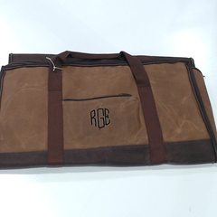 BLOOPER BAG: Personalized Waxed Canvas Convertible Weekend Bag
