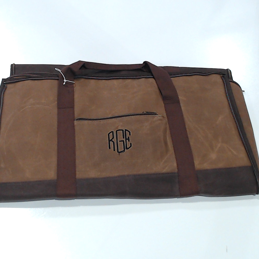 BLOOPER BAG: Personalized Waxed Canvas Convertible Weekend Bag