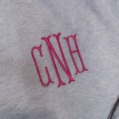 BLOOPER CLOTHING: Monogrammed Sweatshirt Cardigan