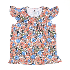 BLOOPER CLOTHING: Monogrammed Ruffle Top