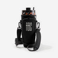 Monogrammed Water Bottle Holder in Black