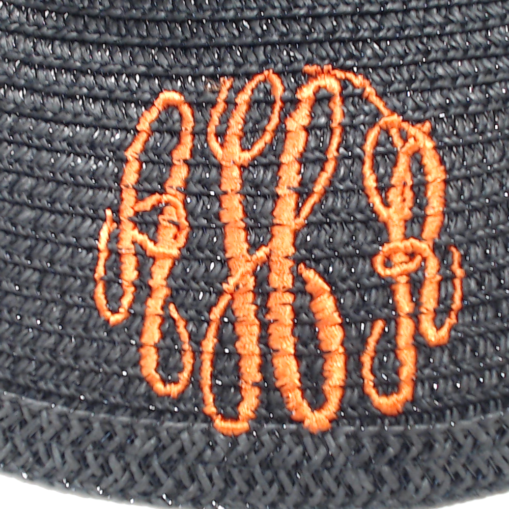 BLOOPER ACCESSORY: Monogrammed Packable Straw Visor
