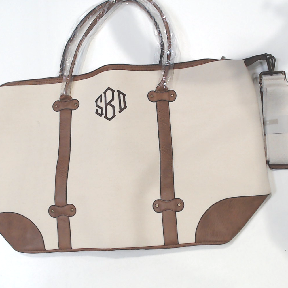 BLOOPER BAG: Monogrammed Vintage Weekender